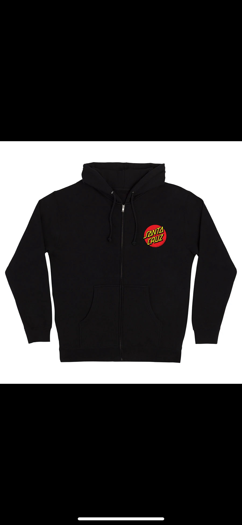 Santa cruz sales zip up hoodie