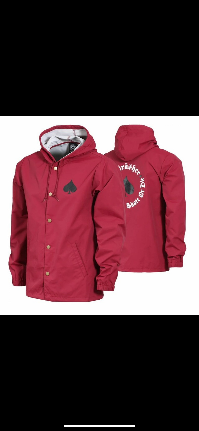 Thrasher new hotsell oath coach jacket