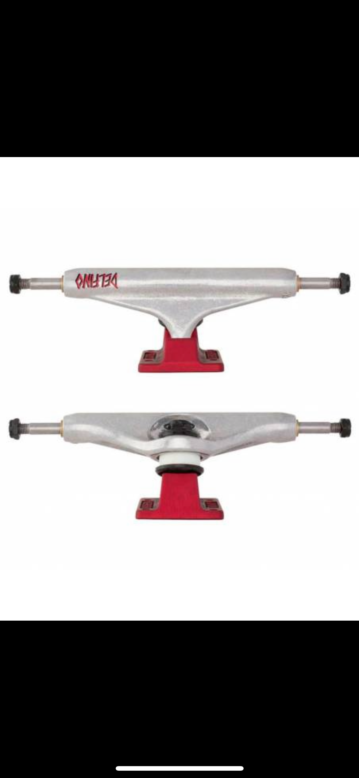 Almost Repeat Truck And Wheel Combo Raw/Red 5.25 Skateboard Trucks